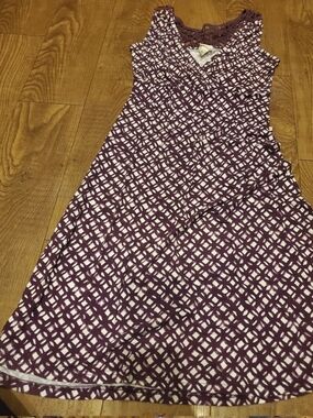 Target Purple and White Patterned Sleeveless Dress